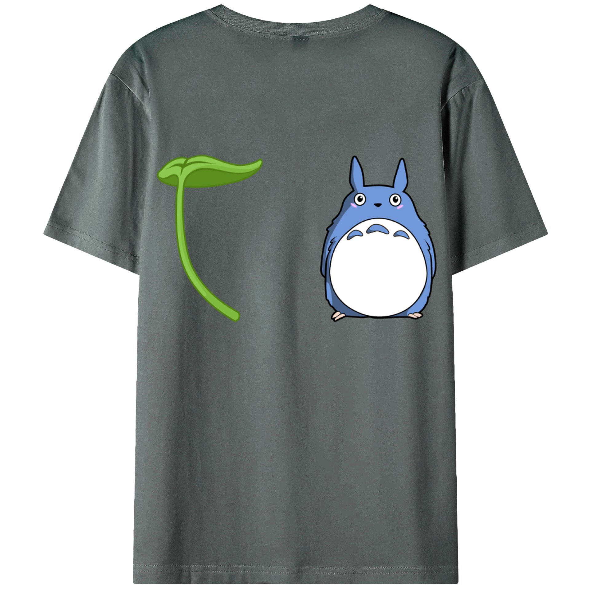 （画像用） となりのトトロ 草壁メイ 草壁サツキ My Neighbor Totoro Satsuki Kusakabe Mei Kusakabe 綿100％ メンズ半袖Tシャツ（バックプリント） 通気性
